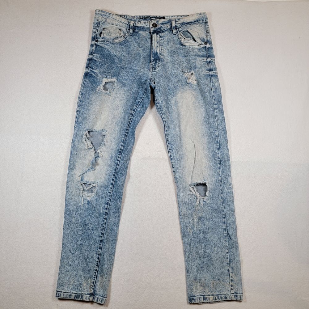 Southpole Men's Flex Jeans The Movement Sz 34x32 (32.5x30.5 actual) Distressed